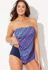 Longer Length Scarf Bandeau Tankini Top image number null