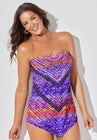 Longer Length Scarf Bandeau Tankini Top image number null
