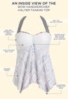 Bow Handkerchief Halter Tankini Top image number null