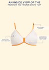 Mentor Tie Front Bikini Top image number null
