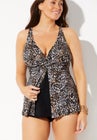 V-Neck Twist Tankini Top image number null