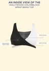 Hollywood Colorblock Wrap Bikini Top image number null