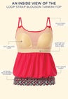 Loop Strap Blouson Tankini Top image number null