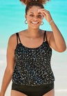 Loop Strap Blouson Tankini Top image number null
