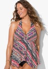 Handkerchief Halter Tankini Top image number null