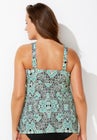 V-Neck Flowy Tankini Top image number null