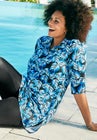 Sun Resistant Quarter Zip Swim Top image number null