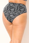 Side Shirred High Waist Swim Brief image number null