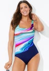 Chlorine Resistant Crossback One Piece Swimsuit image number null