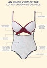 Cut Out Underwire One Piece Swimsuit image number null