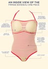 Fringe Bandeau One Piece Swimsuit image number null