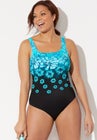 Chlorine Resistant Tank One Piece Swimsuit image number null