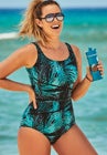 Chlorine Resistant Spliced Tank One Piece Swimsuit image number null